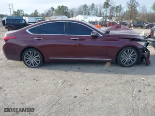 2015 Hyundai Genesis 5.0L with VIN KMHGN4JF4FU066994, listed as a IAAI auction lot 41208728 with 1 mi miles. Bid and sale history available at carsss.com. Image 12.