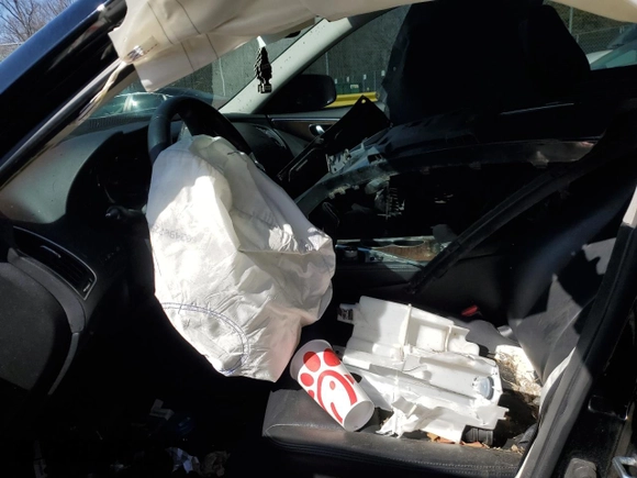 2019 Infiniti Q50 Luxe with VIN JN1EV7AR6KM553747, listed as a Copart auction lot 45784085 with Not Provided miles and Salvage Title. Bid and sale history available at carsss.com. Image 7.