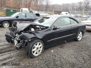 2003 Mercedes-Benz CLK-Class 3.2L with VIN WDBTJ65JX3F059510, listed as a Copart auction lot 82987094 with 0 mi miles and Salvage Title. Bid and sale history available at carsss.com. Image 1.