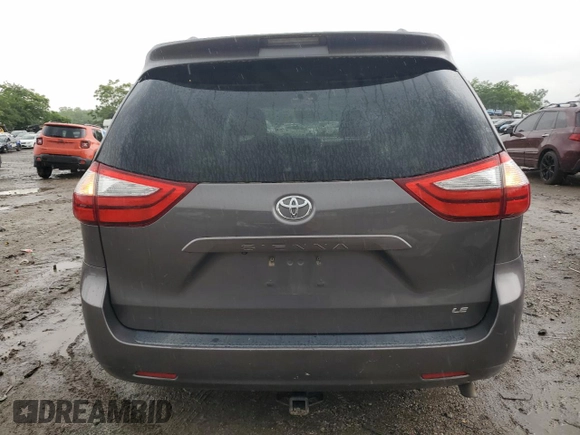 2015 Toyota Sienna LE AAS with VIN 5TDKK3DC3FS572405, listed as a Copart auction lot 58141975 with 146,820 mi miles and Salvage title. Bid and sale history available at DreamBid. Image 6.