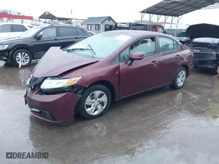 2013 Honda Civic Sdn LX with VIN 2HGFB2F53DH595982, listed as a IAAI auction lot 40926264 with 138,624 mi miles. Bid and sale history available at carsss.com. Image 19.