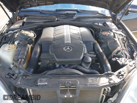 2002 Mercedes-Benz S-Class 4.3L with VIN WDBNG70JX2A231244, listed as a IAAI auction lot 41533814 with 103,215 mi miles. Bid and sale history available at carsss.com. Image 10.