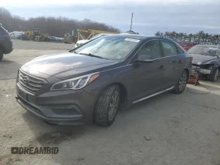 2017 Hyundai Sonata Sport with VIN 5NPE34AF7HH449293, listed as a Copart auction lot 46923095 with 83,187 mi miles and Salvage Title. Bid and sale history available at DreamBid. Image 1.