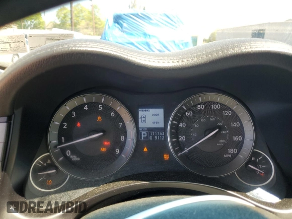2011 Infiniti M37 with VIN JN1BY1AP0BM325295, listed as a Copart auction lot 54736145 with 171,753 mi miles and Salvage Title. Bid and sale history available at carsss.com. Image 9.