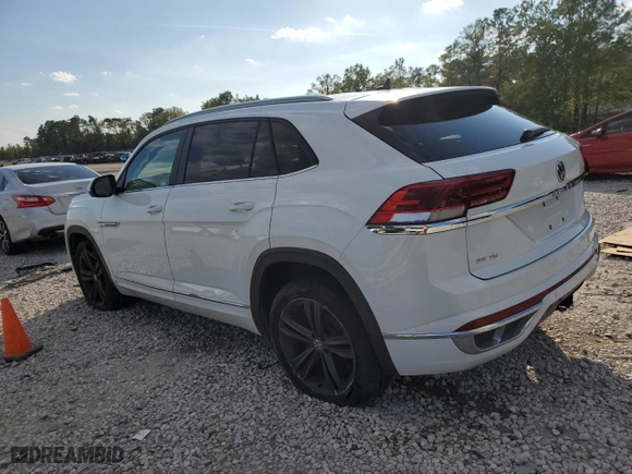 2021 Volkswagen Atlas Cross Sport 3.6L V6 SE w/Technology R-Line with VIN 1V2RE2CA1MC216029, listed as a Copart auction lot 80369864 with 67,319 mi miles and Salvage Title. Bid and sale history available at carsss.com. Image 2.