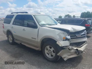 2008 Ford Expedition Eddie Bauer z VIN 1FMFU17558LA22846, wystawiony jako IAAI lot #42567315 z przebiegiem 218 786 mil mil oraz . Historia ofert i sprzedaży dostępna na DreamBid. Obrazek 1.