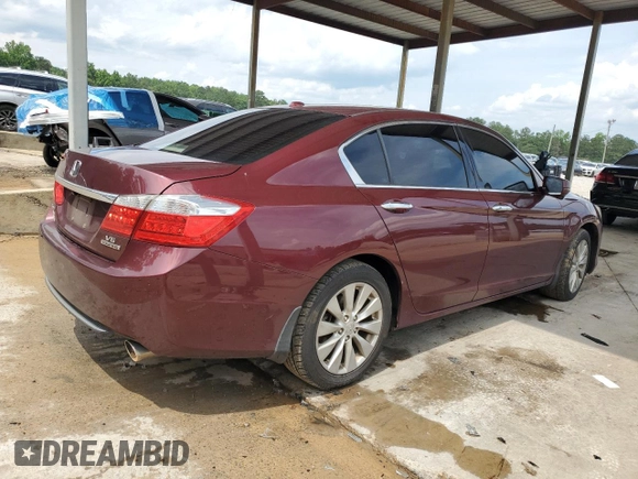 2014 Honda Accord Touring with VIN 1HGCR3F99EA021734, listed as a Copart auction lot 59976805 with 141,020 mi miles and Salvage title. Bid and sale history available at DreamBid. Image 3.