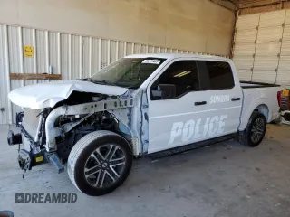 2023 Ford F-150 XL with VIN 1FTEW1CP2PKD69265, listed as a Copart auction lot 44341405 with 15,368 mi miles and Salvage Title. Bid and sale history available at carsss.com. Image 1.