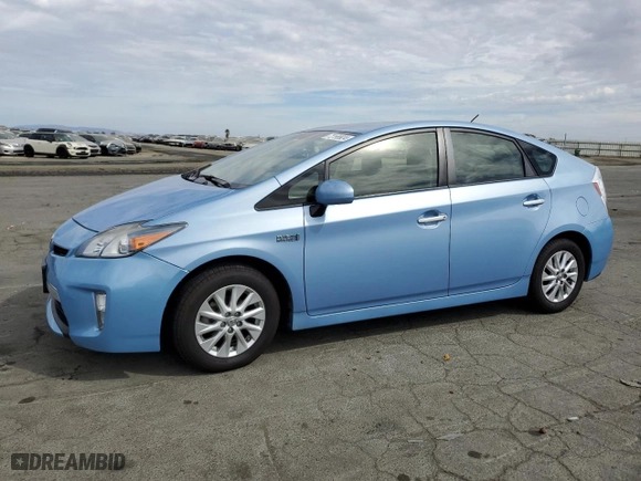 2012 Toyota Prius Plug-In with VIN JTDKN3DPXC3027664, listed as a Copart auction lot 72199924 with 80,520 mi miles and Salvage Title. Bid and sale history available at carsss.com. Image 1.