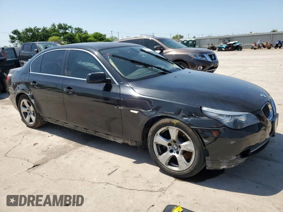 2008 BMW 5 Series 535i with VIN WBANW135X8CZ75971, listed as a Copart auction lot 52497715 with 61,050 mi miles and Salvage Title. Bid and sale history available at carsss.com. Image 4.