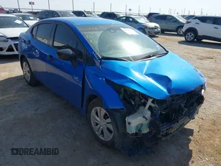 2024 Nissan Versa S with VIN 3N1CN8DV4RL846511, listed as a IAAI auction lot 42055876 with 21,684 mi miles. Bid and sale history available at carsss.com. Image 1.