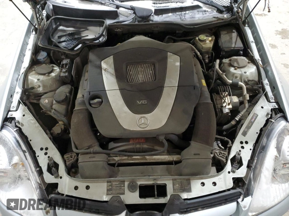 2007 Mercedes-Benz SLK-Class 3.0L with VIN WDBWK54F37F144843, listed as a Copart auction lot 42009335 with 168,985 mi miles and Clean Title. Bid and sale history available at carsss.com. Image 11.