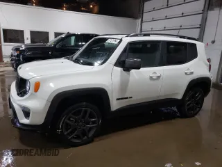 2021 Jeep Renegade 80th Anniversary with VIN ZACNJDBB3MPM95431, listed as a Copart auction lot 67121954 with 56,448 mi miles and Salvage title. Bid and sale history available at DreamBid. Image 1.