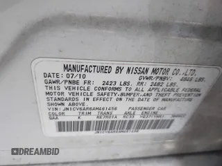 2010 Infiniti G37 x with VIN JN1CV6AR6AM461456, listed as a IAAI auction lot 41912689 with 251,376 mi miles. Bid and sale history available at carsss.com. Image 8.