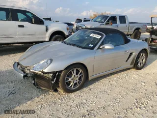 2007 Porsche Boxster with VIN WP0CA29837U711256, listed as a Copart auction lot 78423144 with 49,592 mi miles and Salvage Title. Bid and sale history available at carsss.com. Image 1.