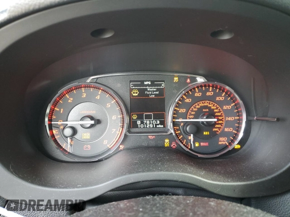 2017 Subaru WRX with VIN JF1VA1B61H9807442, listed as a Copart auction lot 50376315 with 101,291 mi miles and Clean title. Bid and sale history available at DreamBid. Image 9.