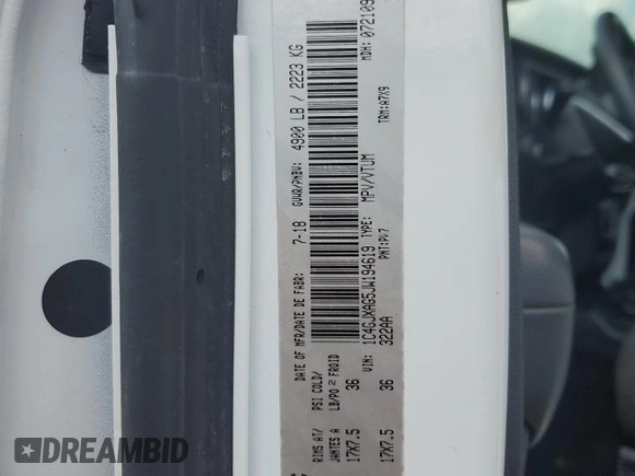 2018 Jeep Wrangler Sport S с VIN 1C4GJXAG5JW194619, выставлен на аукционе Copart как лот 60495325 с пробегом 129 216 миль миль и Чистый • Clean title. История ставок и продаж доступна на DreamBid. Изображение 14.