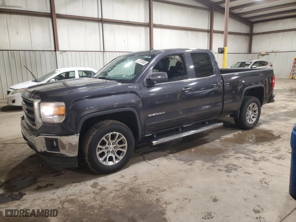 2014 GMC Sierra 1500 SLE with VIN 1GTV2UEC6EZ162079, listed as a Copart auction lot 52124095 with 109,932 mi miles and Salvage Title. Bid and sale history available at carsss.com. Image 1.