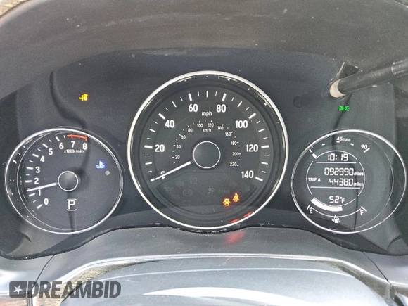 2016 Honda HR-V EX-L w/Navi with VIN 3CZRU6H76GM760614, listed as a Copart auction lot 50091955 with 92,990 mi miles and Clean Title. Bid and sale history available at carsss.com. Image 9.