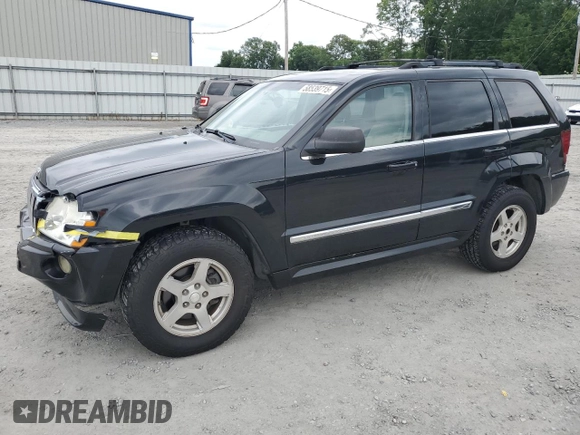 2005 Jeep Grand Cherokee Limited with VIN 1J4HR58N75C629440, listed as a Copart auction lot 58539715 with 146,144 mi miles and Salvage title. Bid and sale history available at DreamBid. Image 1.