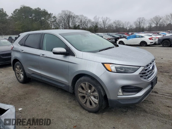 2022 Ford Edge Titanium with VIN 2FMPK4K90NBA38342, listed as a Copart auction lot 42161955 with 89,955 mi miles and Clean Title. Bid and sale history available at carsss.com. Image 4.