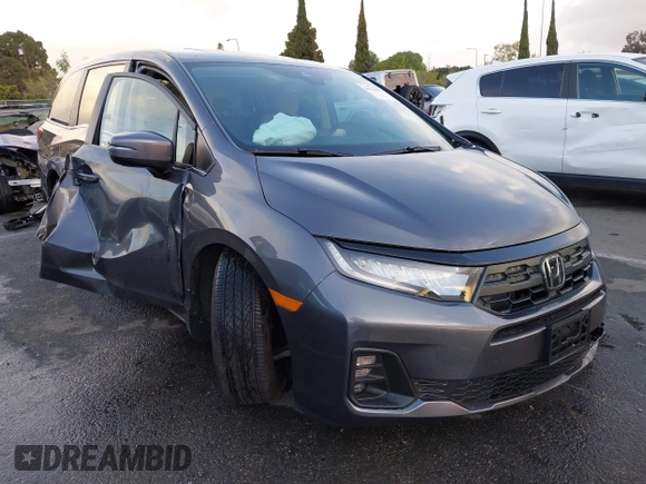 2025 Honda Odyssey EX-L with VIN 5FNRL6H64SB038684, listed as a IAAI auction lot 41911992 with Not Provided miles and . Bid and sale history available at DreamBid. Image 1.