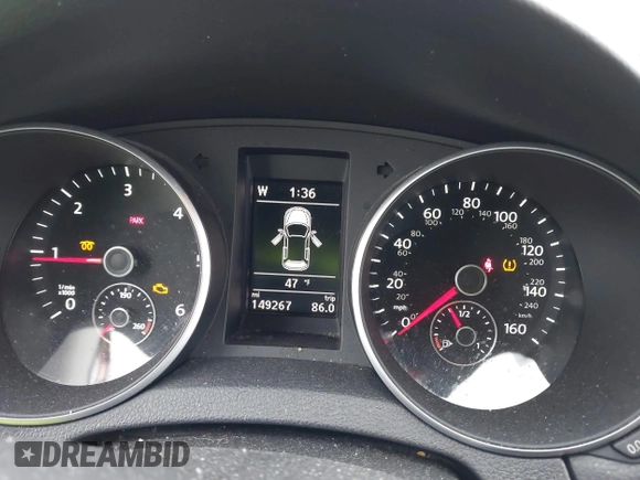 2014 Volkswagen Jetta SportWagen TDI with VIN 3VWML7AJ4EM611160, listed as a IAAI auction lot 41908412 with 149,267 mi miles. Bid and sale history available at carsss.com. Image 7.