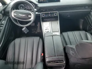 2022 Genesis GV80 with VIN KMUHB4SB6NU097950, listed as a Copart auction lot 81049344 with 63,062 mi miles and Salvage Title. Bid and sale history available at DreamBid. Image 8.