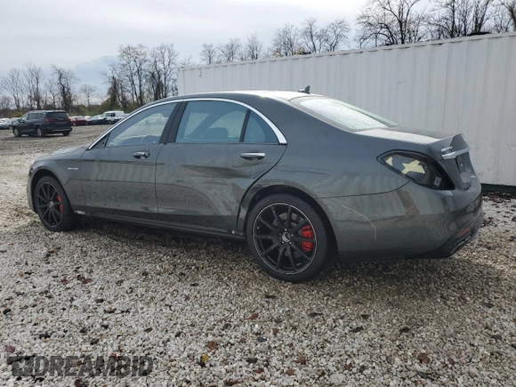 2018 Mercedes-Benz S 63 AMG with VIN WDDUG8JB8JA396370, listed as a Copart auction lot 81920304 with 41,713 mi miles and Salvage title. Bid and sale history available at DreamBid. Image 2.