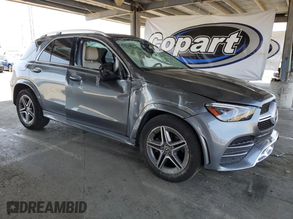 2023 Mercedes-Benz GLE 350 with VIN 4JGFB4KB5PA918384, listed as a Copart auction lot 59323955 with 35,607 mi miles and Salvage title. Bid and sale history available at DreamBid. Image 4.