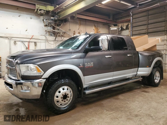 2014 Ram 3500 Laramie with VIN 3C63RRML3EG223381, listed as a Copart auction lot 59495444 with 94,877 mi miles and Clean Title. Bid and sale history available at carsss.com. Image 1.
