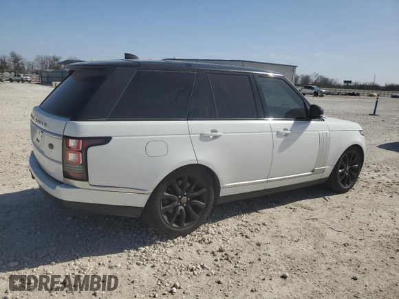 2017 Land Rover Range Rover with VIN SALGR2FV7HA356561, listed as a Copart auction lot 48227765 with 120,871 mi miles and Clean title. Bid and sale history available at DreamBid. Image 3.
