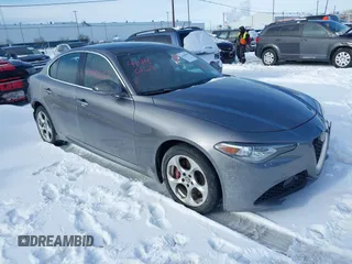 2019 Alfa Romeo Giulia with VIN ZARFANAN6K7601511, listed as a IAAI auction lot 41440169 with 53,104 mi miles. Bid and sale history available at carsss.com. Image 1.