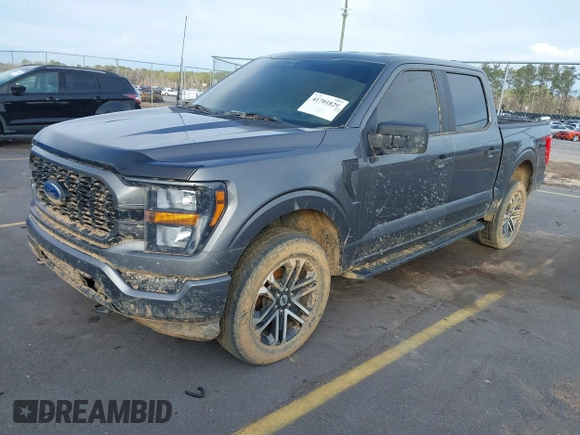 2023 Ford F-150 XL with VIN 1FTFW1E57PFA54258, listed as a IAAI auction lot 41701829 with 40,544 mi miles. Bid and sale history available at carsss.com. Image 2.
