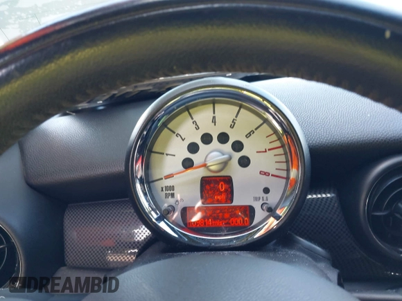 2013 MINI Coupe S with VIN WMWSX3C55DT466604, listed as a IAAI auction lot 42033723 with 109,814 mi miles and . Bid and sale history available at DreamBid. Image 7.