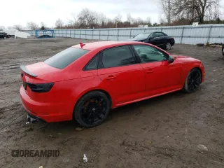 2019 Audi S4 Prestige with VIN WAUC4AF43KA045638, listed as a Copart auction lot 49085975 with 67,902 mi miles and Salvage Title. Bid and sale history available at carsss.com. Image 3.
