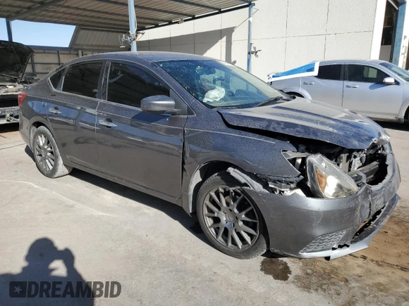 2017 Nissan Sentra SV with VIN 3N1AB7AP3HL654723, listed as a Copart auction lot 48437835 with 117,270 mi miles and Salvage Title. Bid and sale history available at carsss.com. Image 4.