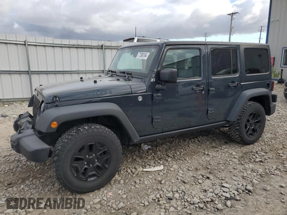 2018 Jeep Wrangler JK Unlimited Sport S with VIN 1C4BJWDG1JL907517, listed as a Copart auction lot 77398184 with 60,217 mi miles and Salvage Title. Bid and sale history available at carsss.com. Image 1.