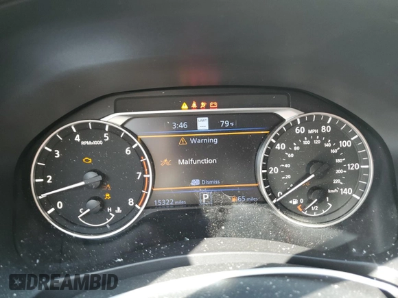 2023 Nissan Altima 2.5 SV with VIN 1N4BL4DV1PN346011, listed as a Copart auction lot 49451385 with 15,322 mi miles and Salvage Title. Bid and sale history available at carsss.com. Image 9.