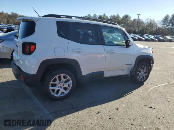 2017 Jeep Renegade Latitude z VIN ZACCJBBB7HPE44129, wystawiony jako Copart lot #87890925 z przebiegiem 73 674 mil mil oraz Szkoda całkowita • Salvage title. Historia ofert i sprzedaży dostępna na DreamBid. Obrazek 3.