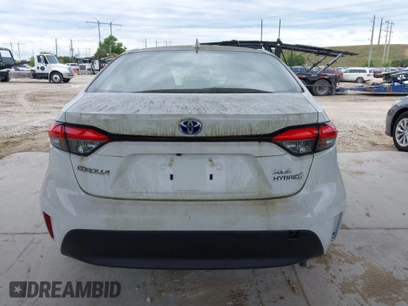 2023 Toyota Corolla Hybrid LE with VIN JTDBCMFE8P3012027, listed as a IAAI auction lot 41517460 with 4,424 mi miles. Bid and sale history available at carsss.com. Image 16.