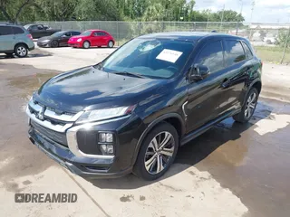 2020 Mitsubishi Outlander Sport ES 2.0 with VIN JA4AR3AU8LU028620, listed as a IAAI auction lot 42176148 with 84,100 mi miles. Bid and sale history available at carsss.com. Image 2.