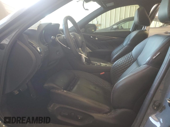 2021 Infiniti Q50 Red Sport 400 with VIN JN1FV7DR8MM881044, listed as a Copart auction lot 49596795 with 47,460 mi miles and Clean title. Bid and sale history available at DreamBid. Image 7.