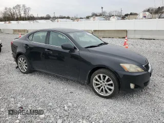2006 Lexus IS 250 with VIN JTHCK262862007334, listed as a Copart auction lot 52905705 with 210,695 mi miles and Salvage Title. Bid and sale history available at DreamBid. Image 4.