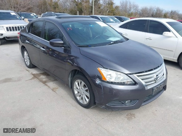 2015 Nissan Sentra S with VIN 3N1AB7APXFY378511, listed as a IAAI auction lot 41373081 with 143,120 mi miles. Bid and sale history available at carsss.com. Image 1.