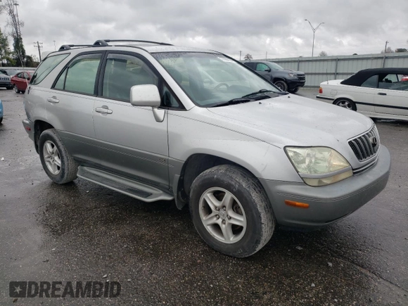 2002 Lexus RX 300 with VIN JTJGF10U320141862, listed as a Copart auction lot 77984184 with 260,379 mi miles and Salvage Title. Bid and sale history available at carsss.com. Image 4.