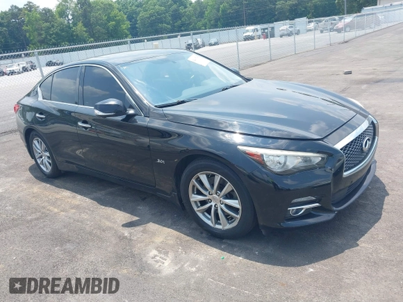 2017 Infiniti Q50 Premium with VIN JN1EV7AP3HM742556, listed as a IAAI auction lot 42416794 with 114,631 mi miles and . Bid and sale history available at DreamBid. Image 1.