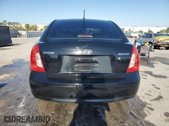 2008 Hyundai Accent GLS with VIN KMHCN46C18U223820, listed as a Copart auction lot 52495035 with 140,690 mi miles and Salvage Title. Bid and sale history available at carsss.com. Image 6.