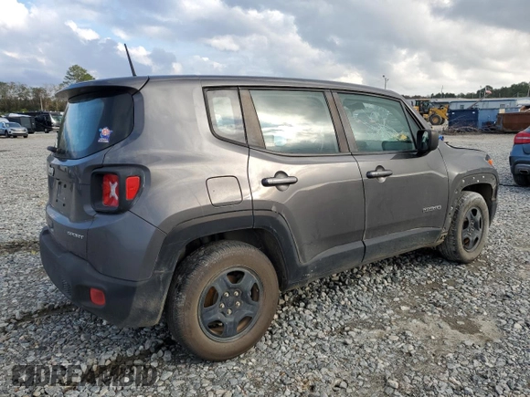 2018 Jeep Renegade Sport with VIN ZACCJAAB4JPG68377, listed as a Copart auction lot 78900044 with 141,457 mi miles and Salvage Title. Bid and sale history available at DreamBid. Image 3.