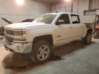 2018 Chevrolet Silverado 1500 LTZ with VIN 3GCUKSEC8JG147190, listed as a Copart auction lot 45591455 with 114,882 mi miles and Salvage Title. Bid and sale history available at carsss.com. Image 1.